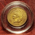 1907 Indian Head Penny AU Condition, Free Shipping