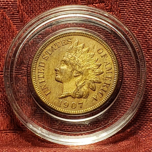 1907 Indian Head Penny AU Condition, Free Shipping