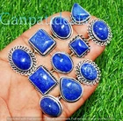 Labradorite & Mix Gemstone Ring 925 Silver Plated Wholesale Handmade Jewelry Lot