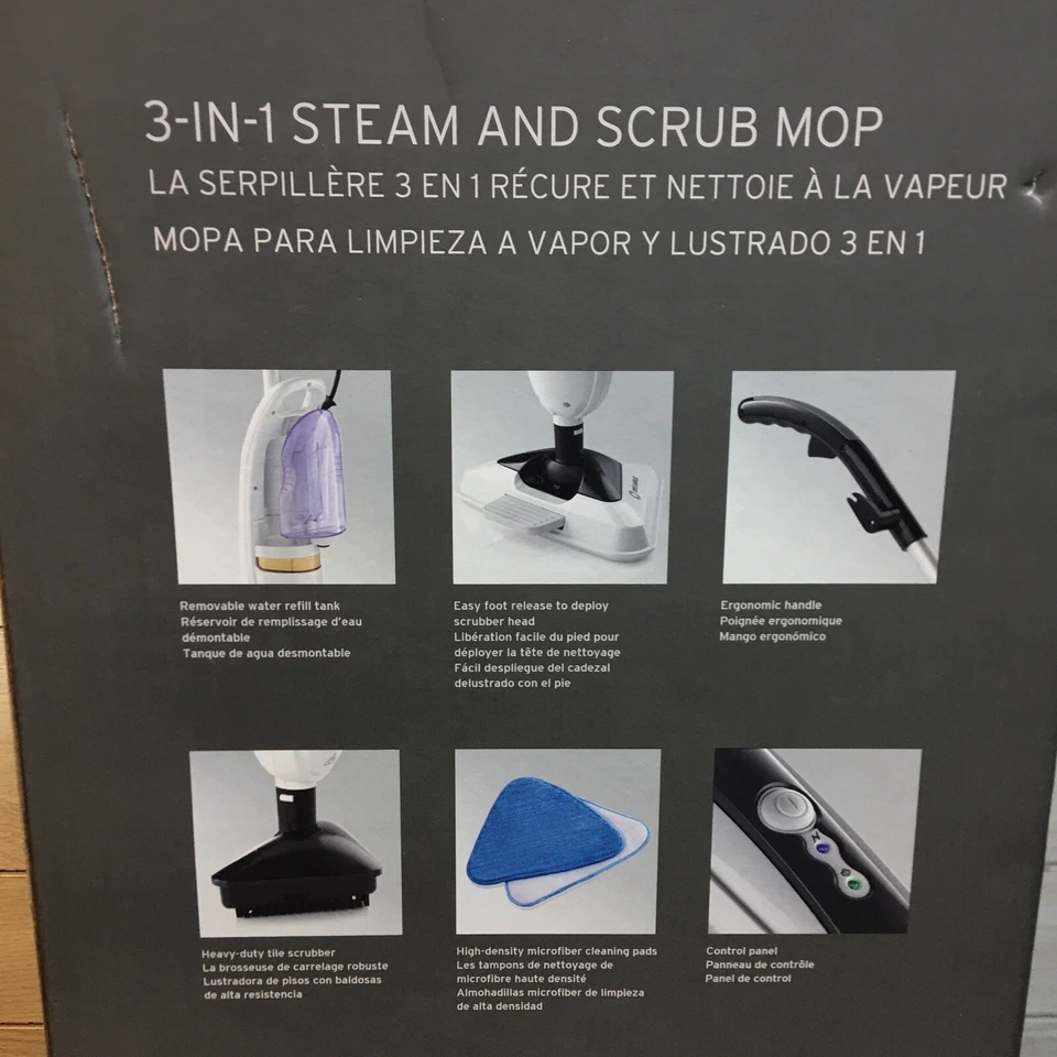 Limpiador de vapor confiable 300CU PRO Steamboy fregona de piso de vapor ¡NUEVO! Foto 3 de 4
