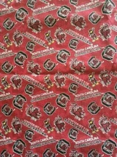 USC GAMECOCKS BANDANA/HANDKERCHIEF - HANDMADE 22" x 22" LICENSED FABRIC