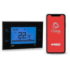 TERMOSTATO WIFI 230V SETTIMANALE CRONOTERMOSTATO CALDAIA CON APP VEMER VE793800