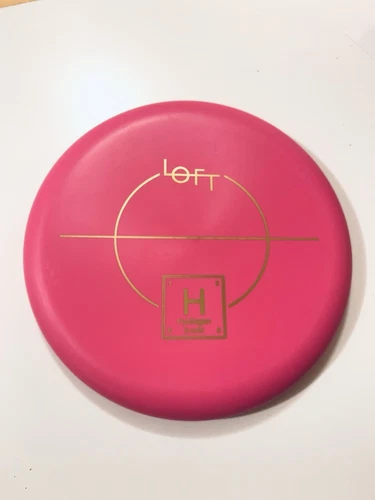 Loft Discs Beta Solid Hydrogen 174-175g Pink Gold Foil Midrange Golf Disc Lid