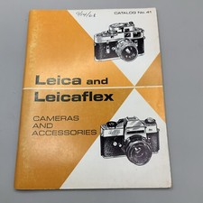 Vintage 1968 Leitz Leica Photographic Equipment Catalog Number 41