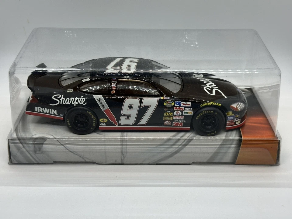 Kurt Busch #97 Hot Wheels Sharpie/Irwin Ford Taurus 1:24 NASCAR Race Day Series - Image 2 of 3