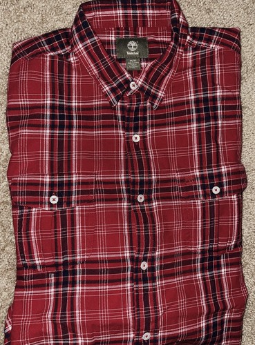 Chemise à Carreaux Apt. 9 Rouge Et Blanc Taille M - 100% Coton, Occasion Très Bon état