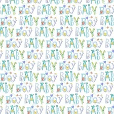 Baby Love | Welcome Baby Boy by Michael Miller Fabrics | Cotton by the 1/2 yard