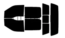 PreCut All Sides Window Film Any Tint Shade % For Ford F350 Crew Cab 2017-2025