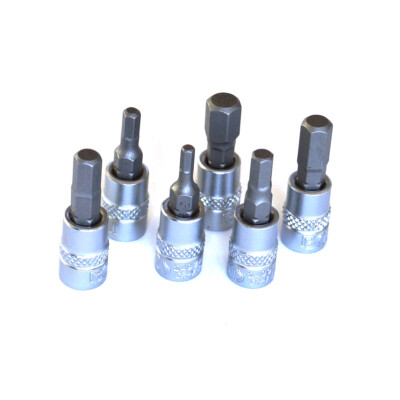 Bit-Einsatz Innensechskant Sechskant Bit, Nuss Antrieb (1/4''), Größe 1,5 - 12 mm