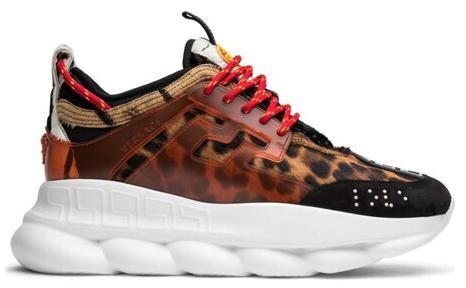 Versace Chain Reaction Multi-Color Rubber Suede Style: DSU7071E