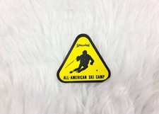 Adesivo vintage anni 70 sci spalding motoslitta decalcomania sci camp tutto americano