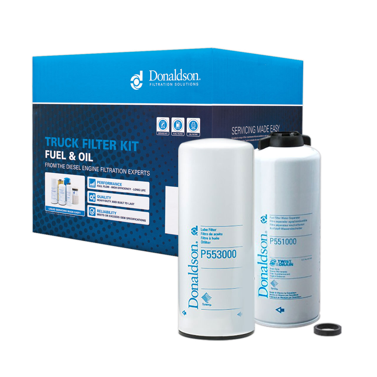 Truck Oil & Fuel Filter Kit for Cummins L10 M11 N14 Donaldson X903235