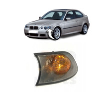 Image of FOR BMW 3 E46 COMPACT 01-05 FRONT SIDE INDICATOR LAMP BLACK / ORANGE LEFT N/S