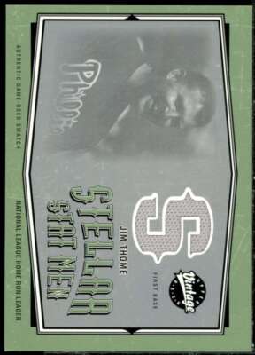 Jim Thome Card 2004 Upper Deck Vintage Stellar Stat Men Jerseys #15 