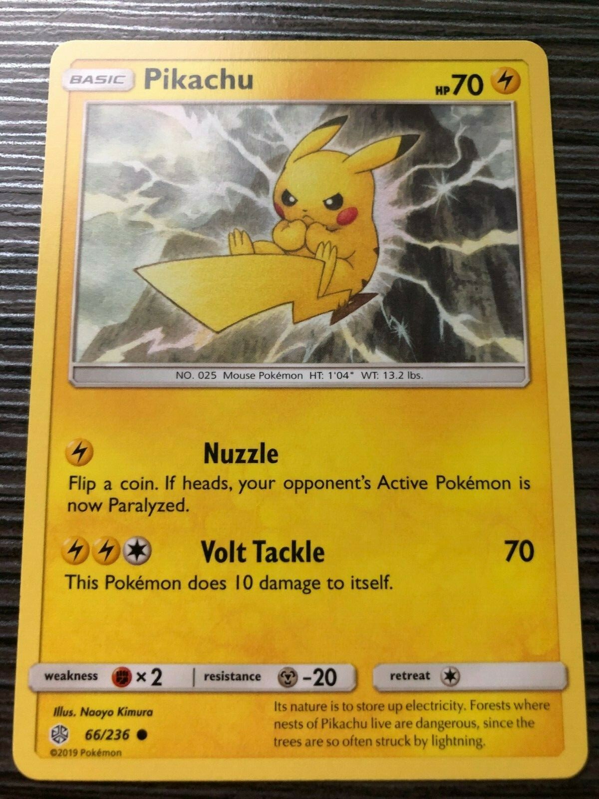Pokemon : SM COSMIC ECLIPSE PIKACHU 66/236 COMMON | eBay