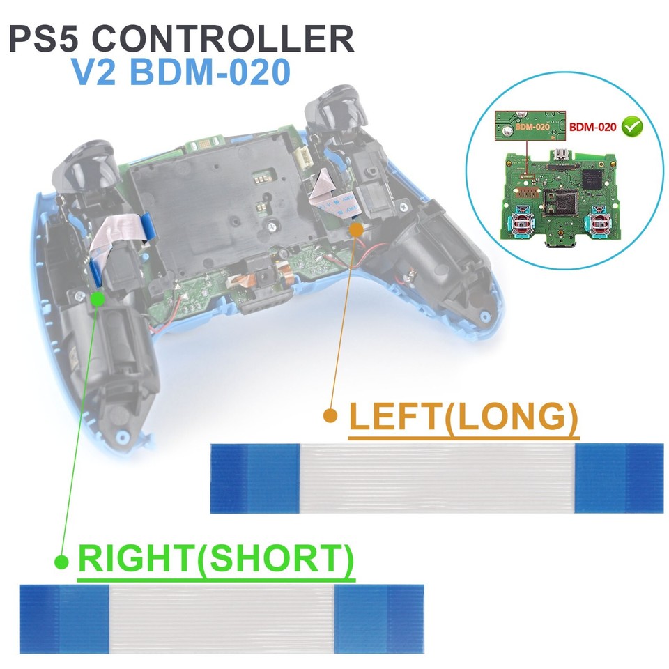 OEM L1 L2 / R1 R2 Button Ribbon Flex Cable For Sony Playstation 5 PS5 ...