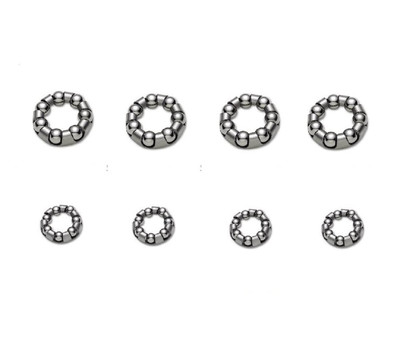Assorted 8 Pcs Replacement Ball Bearing Retainer Cages (1/4'' X 7 and 3/16'' X7) f