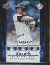 Derek Jeter 2008 UD Spectrum Retrospectrum Holofoil DJ50 Mint+