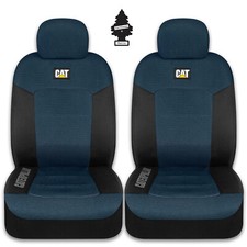 New Caterpillar Car Truck Front Seat Covers Set Black Blue For Mazda
