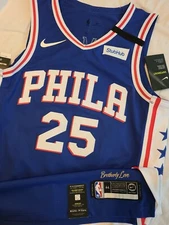 Ben Simmons 2019-20 Philadelphia 76ers Sixers Nike Authentic Jersey Size 44+2