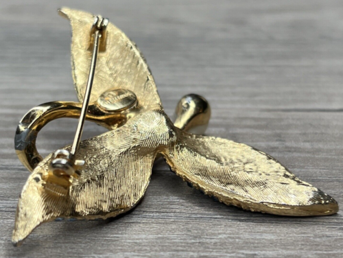 RARO Set Orecchini Spilla Oro Perla Astratta Blu Sfumature SCHIAPARELLI Firmati - Foto 13 di 20