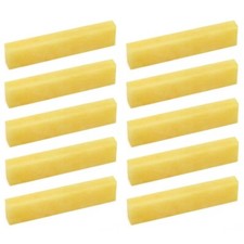 10PCS UNBLEACHED BONE BLANK NUT GUITAR LUTHIER 2-1/8"x1/4"x7/16" 55x6x10mm 