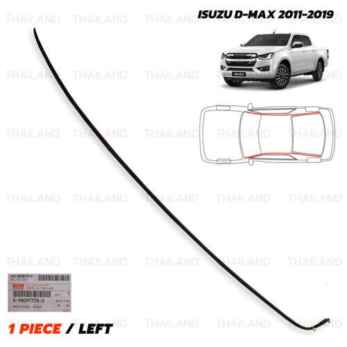 Left Molding Roof Line For Isuzu D-Max Dmax Pick Up 2WD 4WD 2011 2019 - Picture 1 of 10