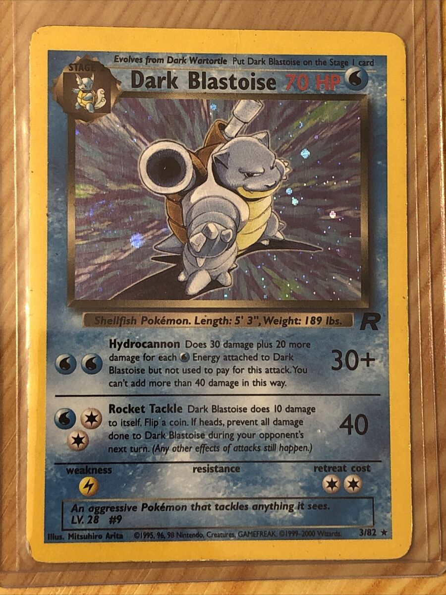 Dark Blastoise 3/82 - Team Rocket - Holo Rare - Pokemon Card Dark Blastoise 3/82 - Team Rocket - Holo Rare - Pokemon Card
