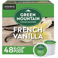 Green Mountain Coffee French Vanilla K Cup Pods 48 Count Light Roast 100 Sou...
