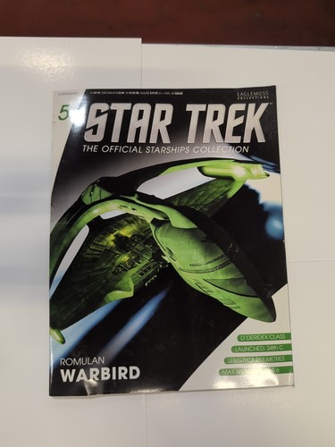 Eaglemoss Star Trek Starship Collection Issue #5 Romulan Warbird Ship & Magazine - Picture 7 of 10