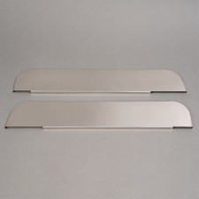 HECASA 2x 5" Chop Top Door Trim For Kenworth T600 T660 T800 W900 Stainless Steel