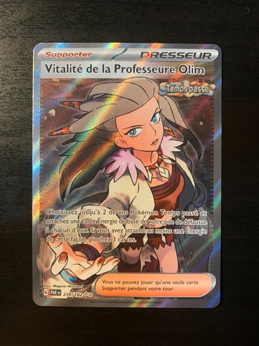 Vitalité de la Professeure Olim - carte Pokémon 239/182 Faille Paradoxe - PARFR - Prix & Rareté