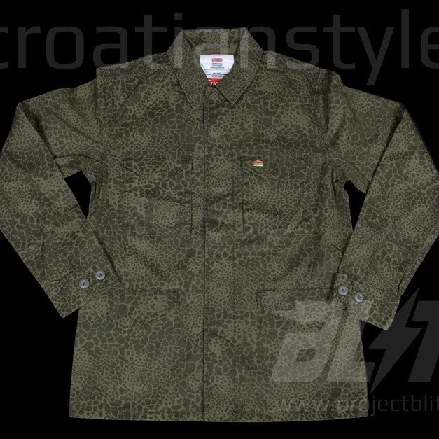 VESTE DE CAMPAGNE SS12 SUPREME VERT CAMOUFLAGE TAILLE M MEDIUM 2012