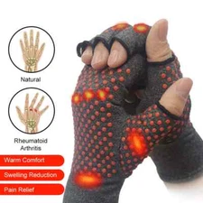 Arthritis Compression Gloves Carpal Tunnel Pain Relieve Anti-Slip Glue Dot Glove