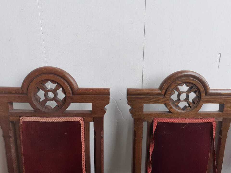 Set of 6 Victorian Masonic or Church Chairs eBay
