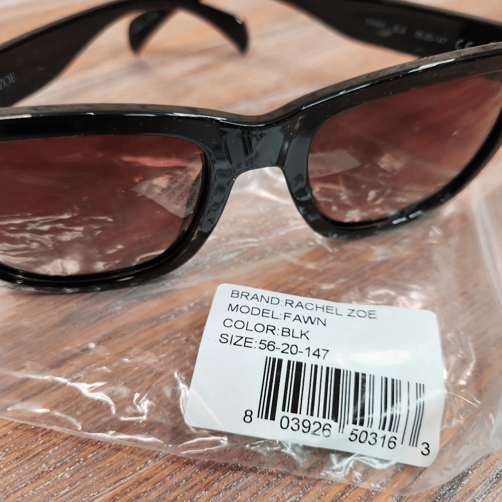 Rachel Zoe Fawn Sunglasses Black NWT | eBay