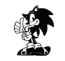 Sonic The Hedgehog Vinyl Decal Sticker -Multiple Colors  Sizes- FREE SHIPPING
