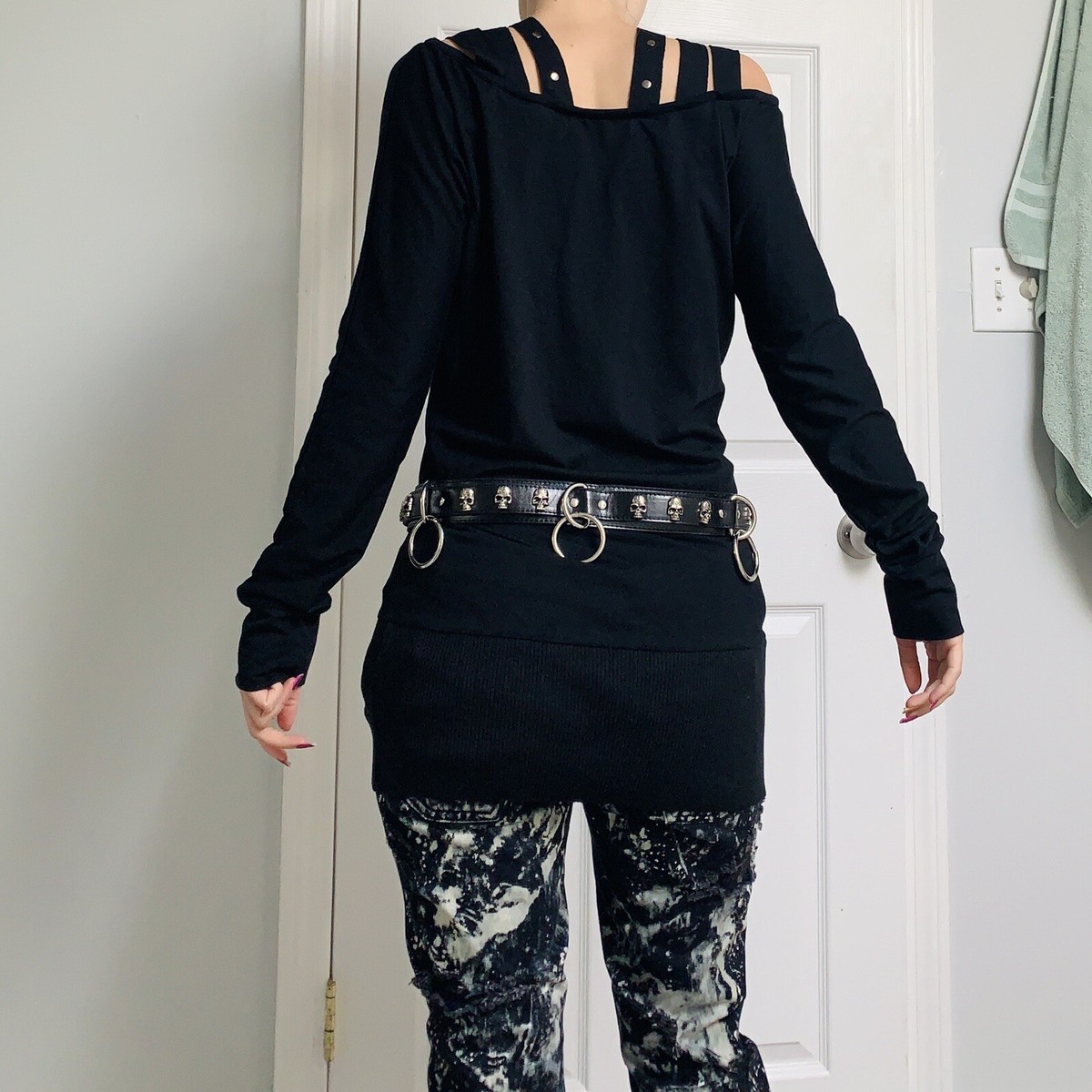 Sexpot Revenge - O-Ring Skull Belt - Goth Punk Emo Rokku Sexpot Revenge - O-Ring Skull Belt - Goth Punk Emo Rokku