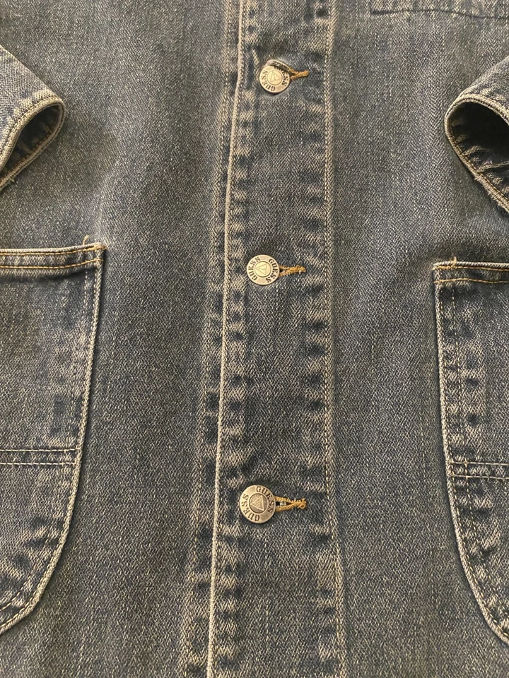 VTG Guess Jeans Workwear Denim Jean Jacket Coat Mens Large Baggy USA Made - Image 3 of 4