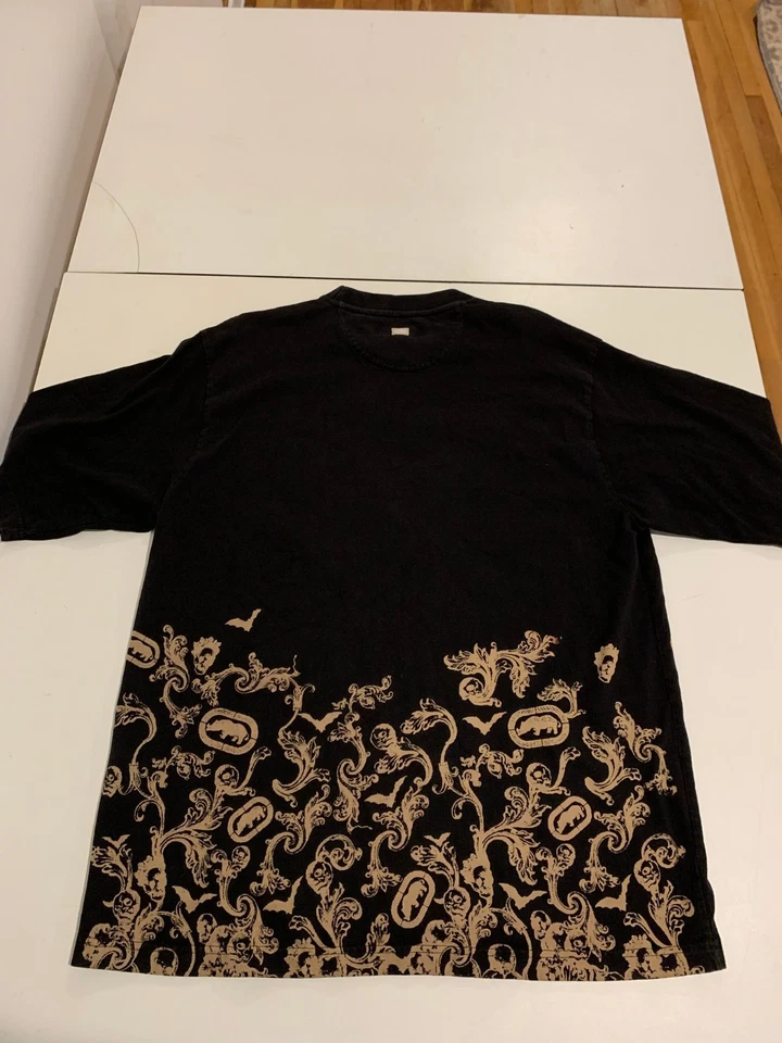 Camisa Ecko Unltd 2XL Negra Dorada Y2K Grunge Patinador Streetwear Hip Hop 1972 Cyber Foto 2 de 4