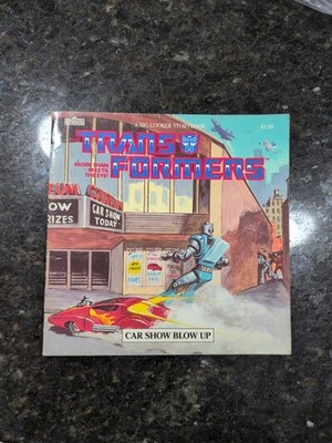 Vintage Transformers Car Show Blow Up Marvel Books 1986 Hasbro Paperback