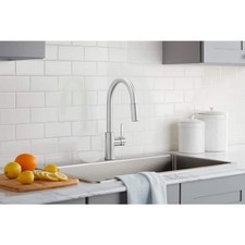Glacier Bay Paulina Stainless Steel 1 Handle Pull-Down Sprayer Kitchen Faucet