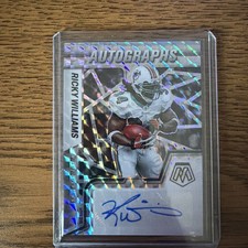 2022 Panini Mosaic RICKY WILLIAMS Silver PRIZM AUTO AM-RW Miami Dolphins RB