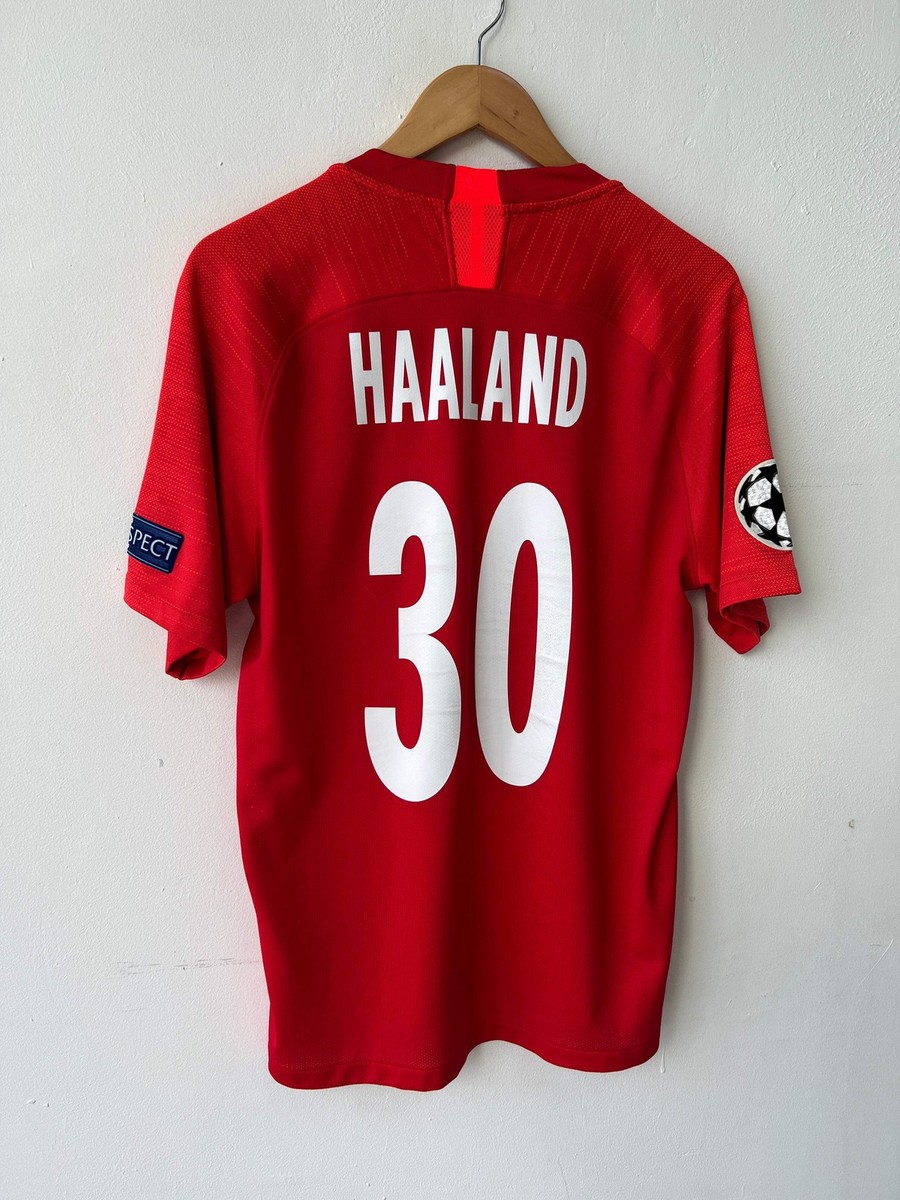 L) Red Bull Salzburg 2019-20 European Home Shirt Haaland #30