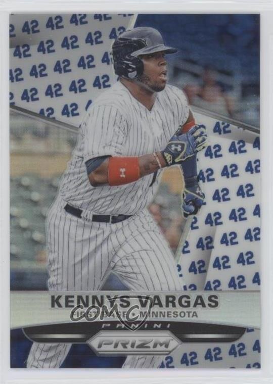 2015 Panini Prizm Jackie Robinson Prizm 25/42 Kennys Vargas #173 gp1