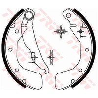 2X Bremsbackensatz Hinten FüR Opel Corsa X01 1.0 1.2 1.4 1.7 00 Bis 12 TRW Neu