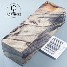 2513 Poplar Burl | 130x45x35 | Handle Block Stabilized | ACRYWOOD | Knife Handle