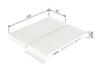 Bosch 1 987 435 077 Filter, Innenraumluft FüR Ssangyong