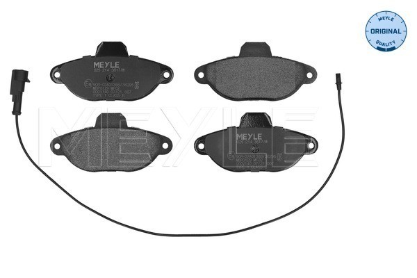 025 214 3617/W Meyle brake pad set, disc brake for Fiat, Lancia