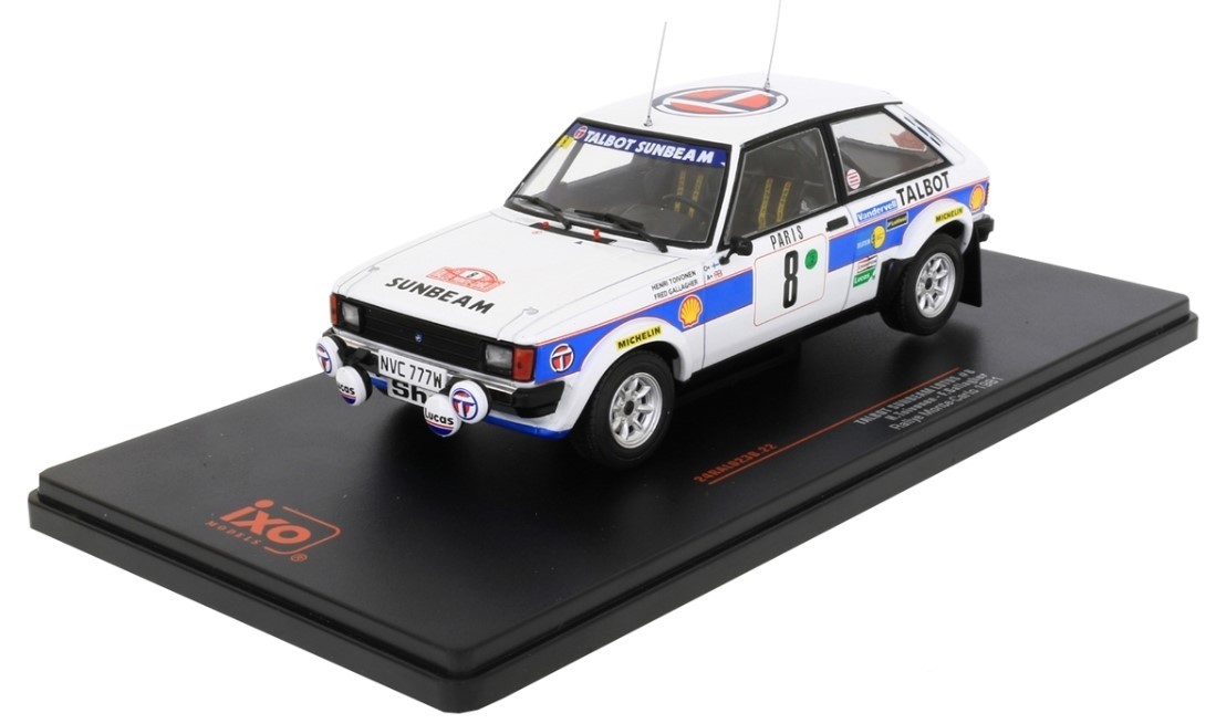 Voiture Miniature Talbot Sunbeam Lotus 1981 Rallye Monte Carlo IXO 1/43